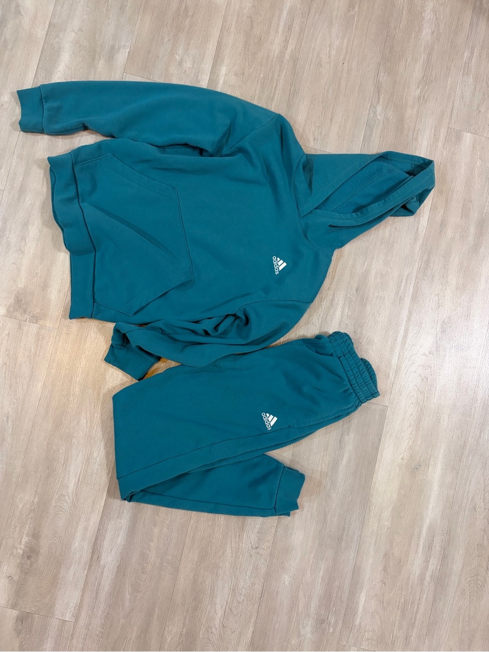 adidas Kids Teal Hoodie & Joggers Set